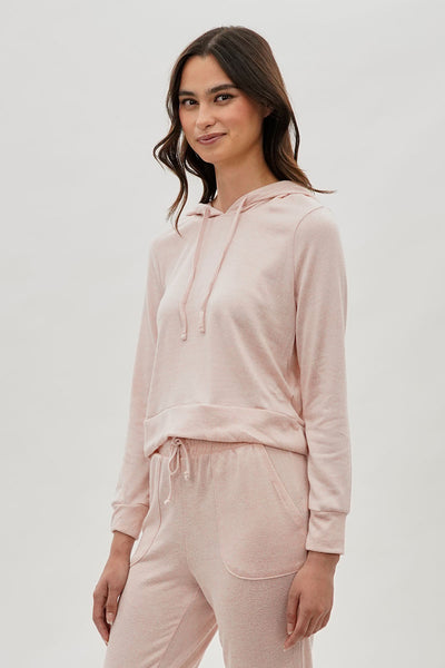 Fahrenheit Cropped Pullover Hoodie - Blush - Womens Hoodies & Sweatshirts - Fairweather