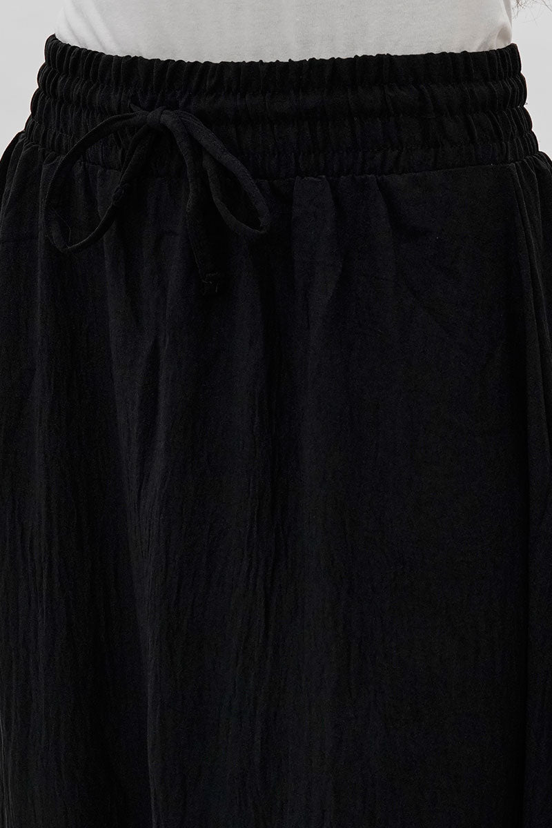 Stylexchange Vintage Tiered Cinched Skirt - Black - Womens Skirts - Fairweather