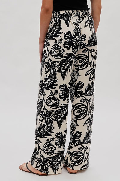 International INC Company Floral Wide Leg Pants - Cream - Womens Pants - Fairweather