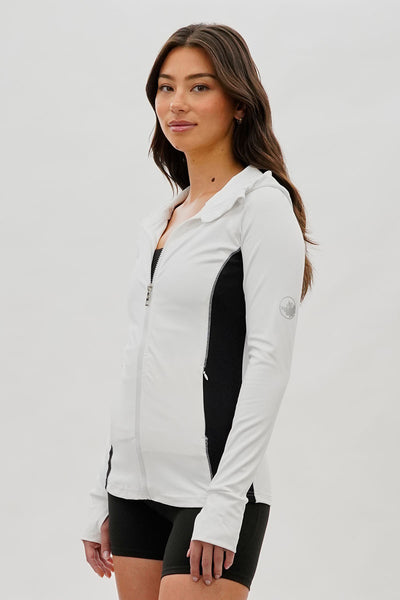 Canada Weather Gear Zip Up Yoga Lightweight Jacket - White - Womens Lightweight Jackets - Fairweather