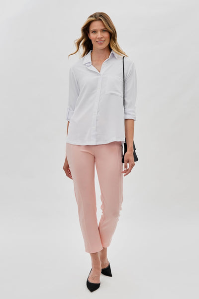 Majora High Waisted Ankle Pants - Pink - Womens Pants - Fairweather