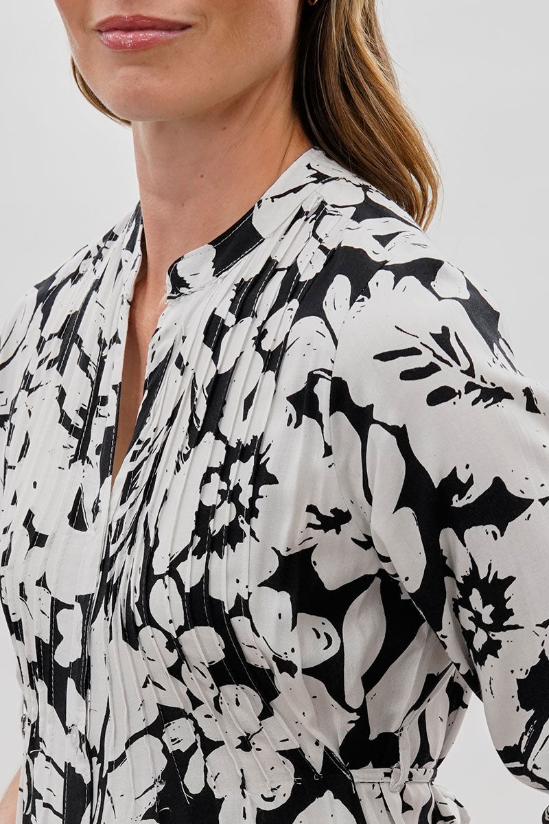 International INC Company Floral Back Tie Blouse - Black - Womens Shirts & Blouses - Fairweather