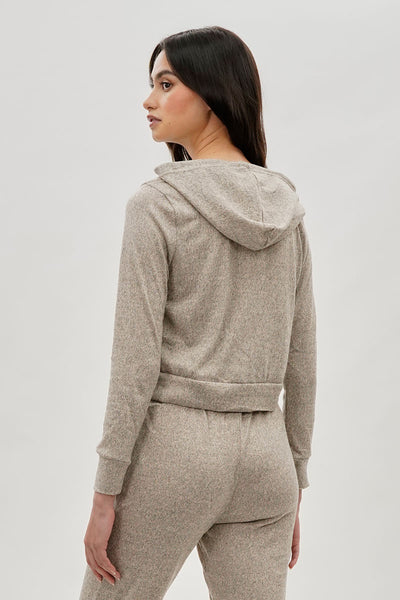 Fahrenheit Cropped Pullover Hoodie - Cream - Womens Hoodies & Sweatshirts - Fairweather