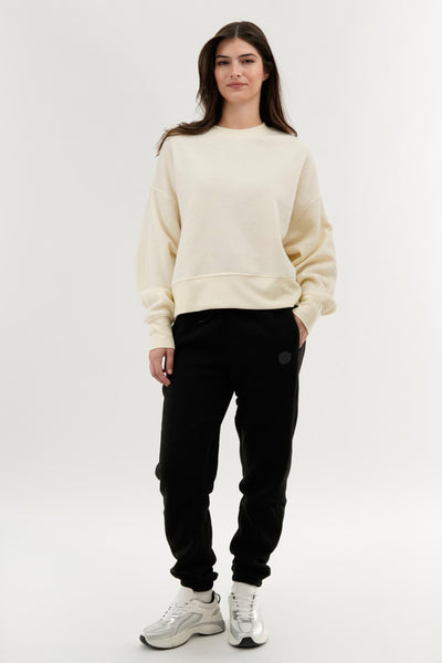 Fahrenheit Tie Waist Fleece Joggers - Black
