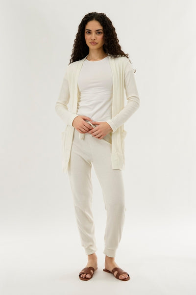 International INC Company Waffle Knit Joggers - Cream - Womens Joggers & Sweatpants - Fairweather