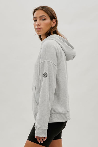 Fahrenheit Drop Shoulder Pullover Hoodie - Grey - Womens Hoodies & Sweatshirts - Fairweather