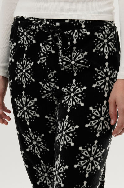 Canada Weather Gear Festive Print Pajama Pants - Black - Womens Pajamas - Fairweather