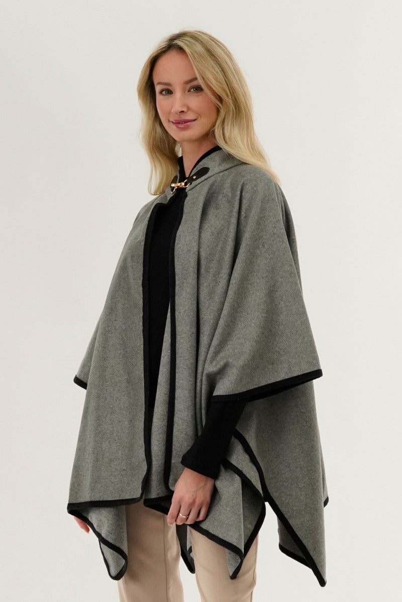 Canada Weather Gear Basic Poncho - Grey - Womens Ponchos - Fairweather