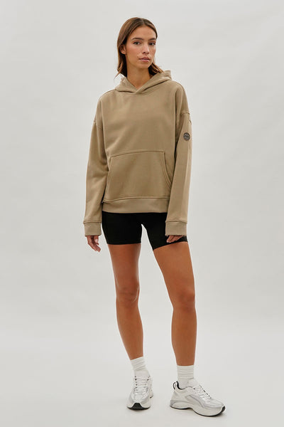 Fahrenheit Drop Shoulder Pullover Hoodie - Camel - Womens Hoodies & Sweatshirts - Fairweather