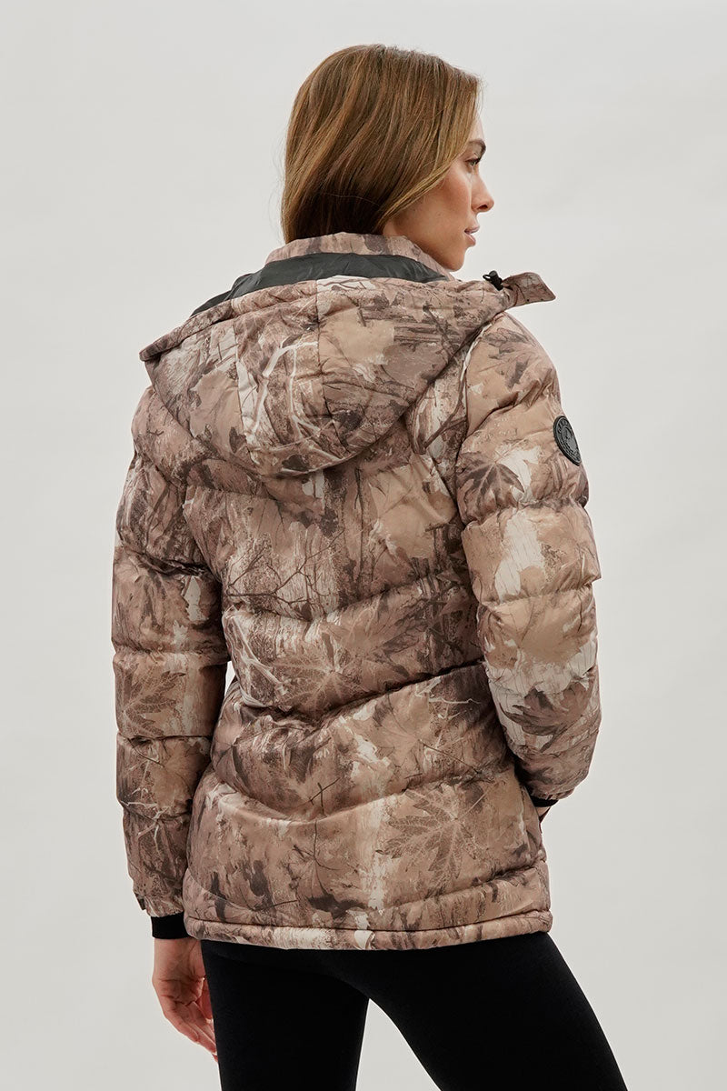 Blouson aviateur camouflage à chevrons Canada Weather Gear - Marron