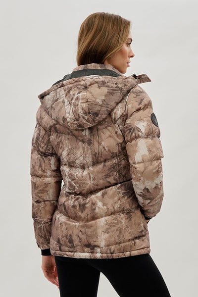 Blouson aviateur camouflage à chevrons Canada Weather Gear - Marron