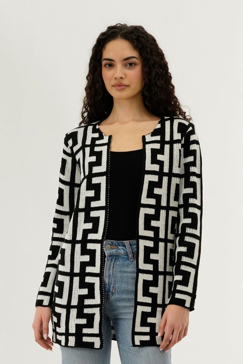 Beechers Brook Long Sleeve Knit Open Cardigan - Cream - Womens Cardigans - Fairweather