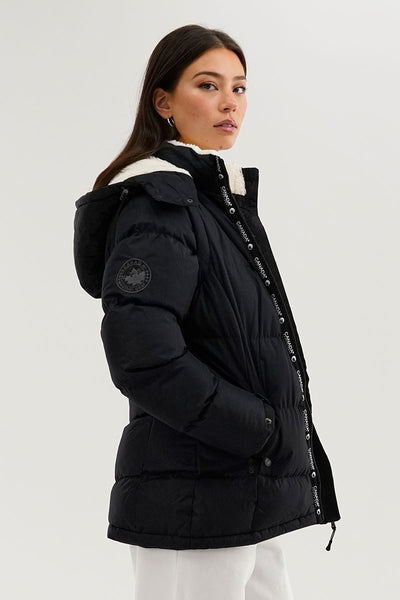 Canada Weather Gear Zip Off Sleeve Parka Jacket - Navy - Womens Parka Jackets - Fairweather