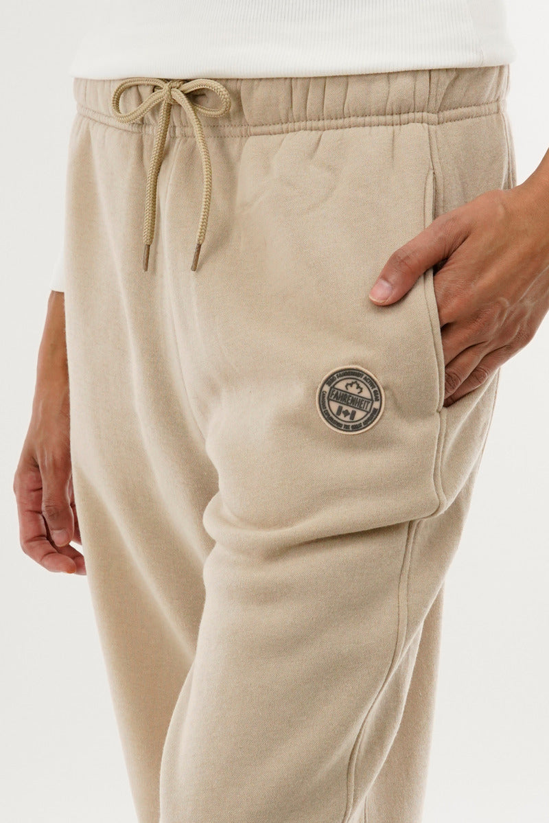 Fahrenheit Classic Wide Leg Sweatpants - Beige - Womens Joggers & Sweatpants - Fairweather