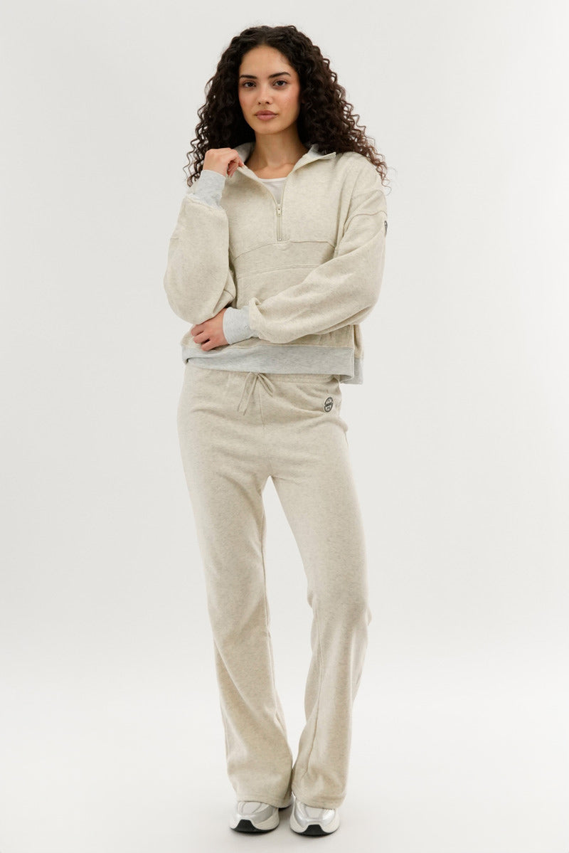 Fahrenheit Classic Wide Leg Sweatpants - Cream