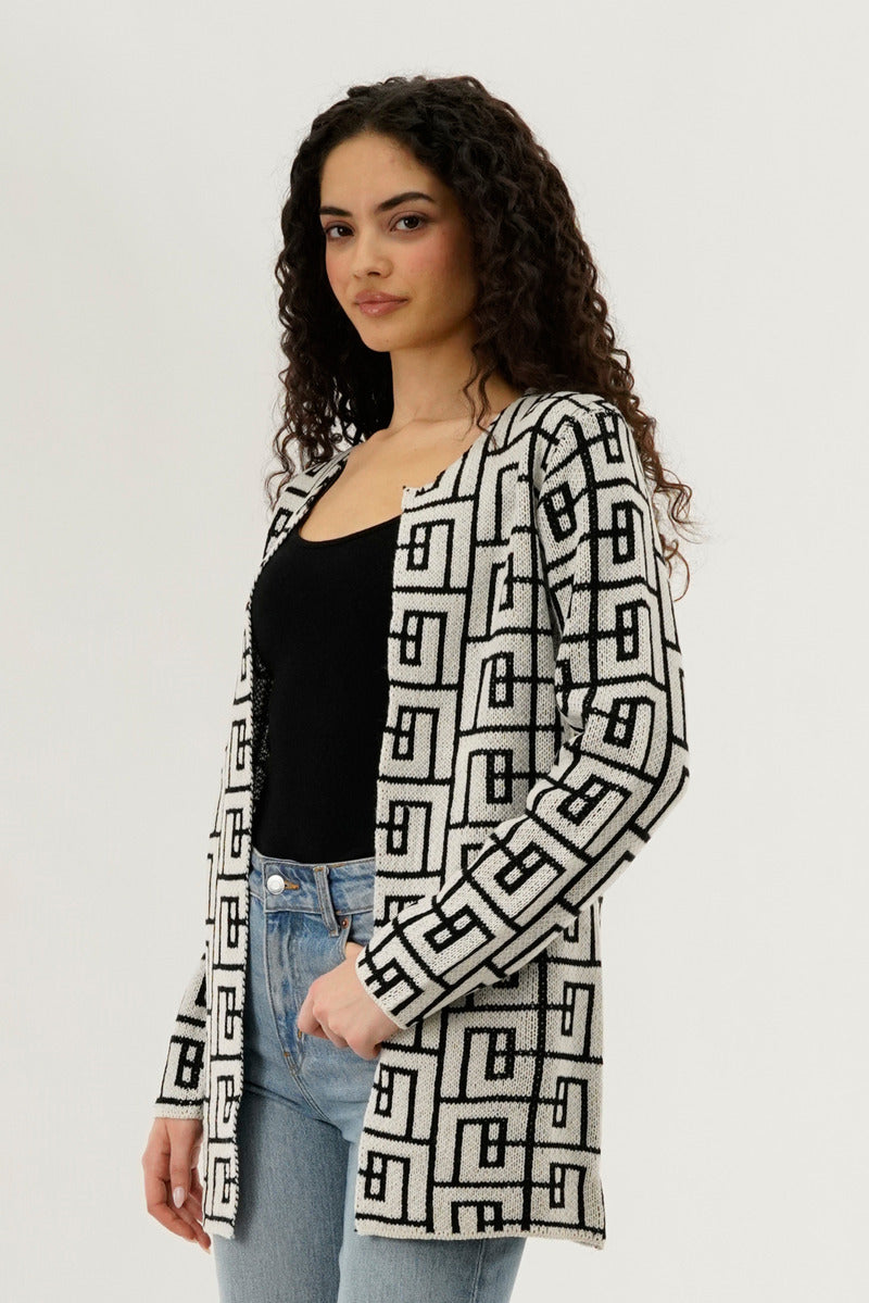 Beechers Brook Long Sleeve Knit Open Cardigan - Cream - Womens Cardigans - Fairweather