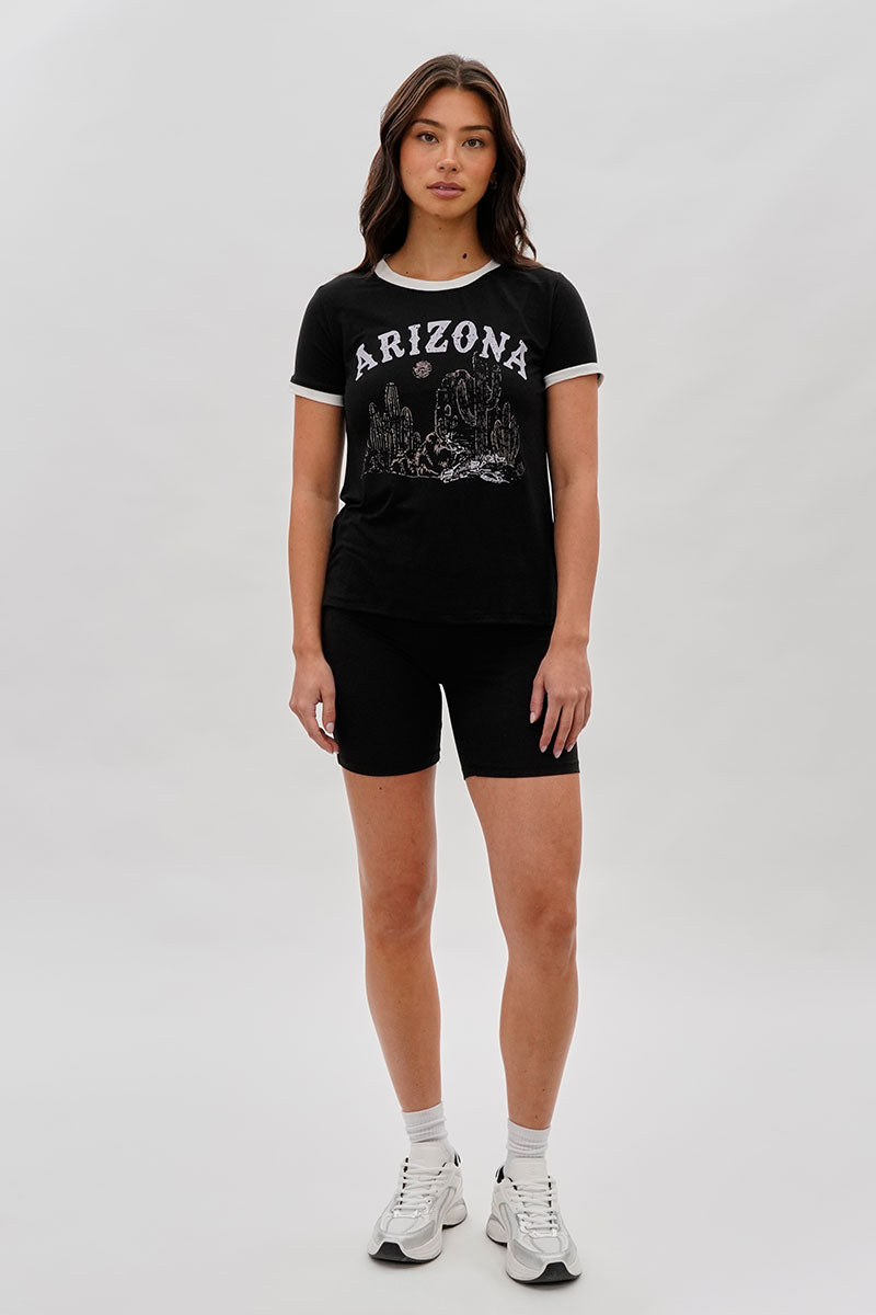 Mikk High-Waisted Biker Shorts - Black - Womens Shorts & Capris - Fairweather