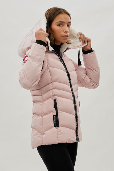 Canada Weather Gear Zip Off Sleeve Bomber Jacket - Pink - Womens Bomber Jackets - Fairweather