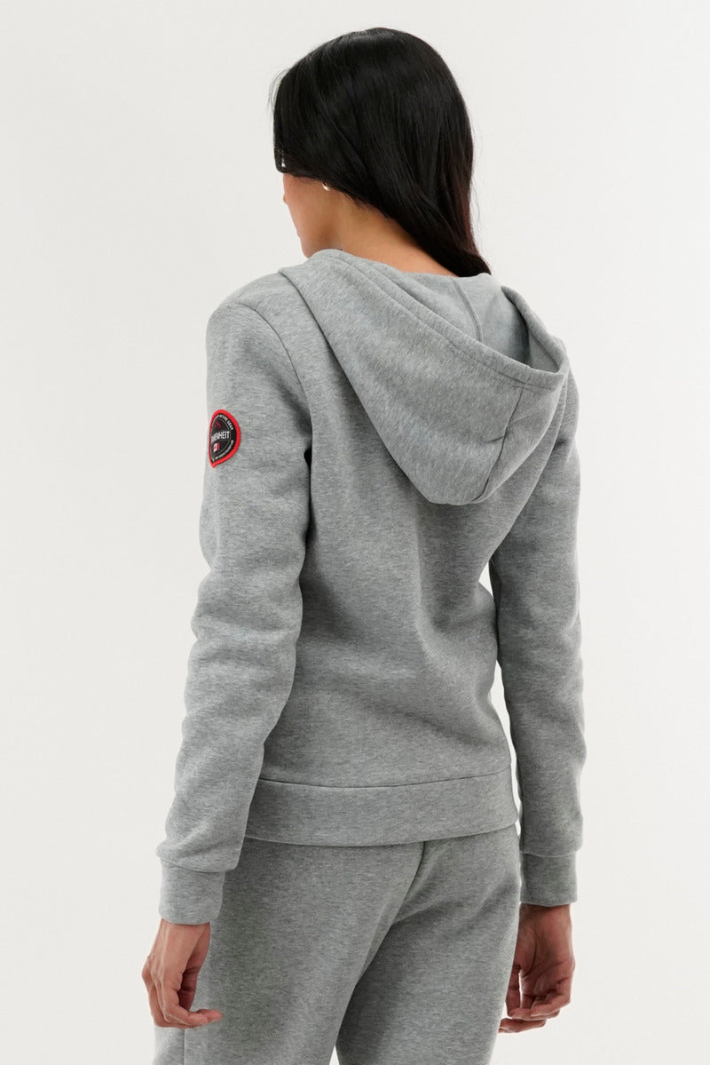 Fahrenheit Classic Zip Up Hoodie - Grey - Womens Hoodies & Sweatshirts - Fairweather