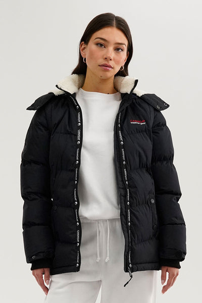 Canada Weather Gear Zip Off Sleeve Parka Jacket - Navy - Womens Parka Jackets - Fairweather