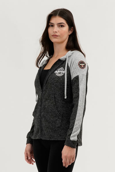 Fahrenheit Lightweight Zip Up Hoodie - Black - Womens Hoodies & Sweatshirts - Fairweather