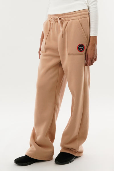Fahrenheit Wide Leg Sweatpants - Beige - Womens Joggers & Sweatpants - Fairweather