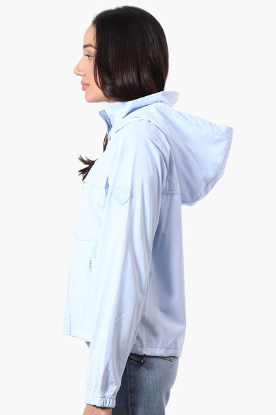 Canada Weather Gear Hooded 4 Pocket Zip Up Lightweight Jacket - Blue - Womens Lightweight Jackets - Fairweather