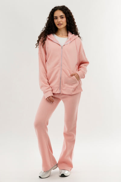 Fahrenheit Classic Wide Leg Sweatpants - Pink