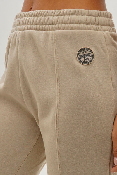 Fahrenheit Fleece Straight Leg Jogger Sweatpants - Beige - Womens Joggers & Sweatpants - Fairweather