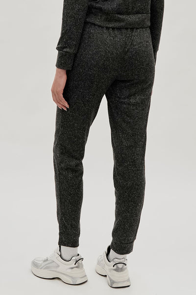 Fahrenheit Tie Waist Knit Joggers - Black - Womens Joggers & Sweatpants - Fairweather