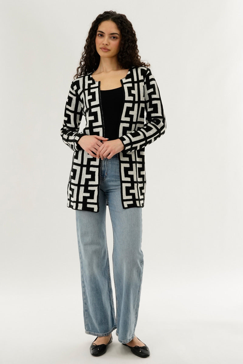 Beechers Brook Long Sleeve Knit Open Cardigan - Cream - Womens Cardigans - Fairweather