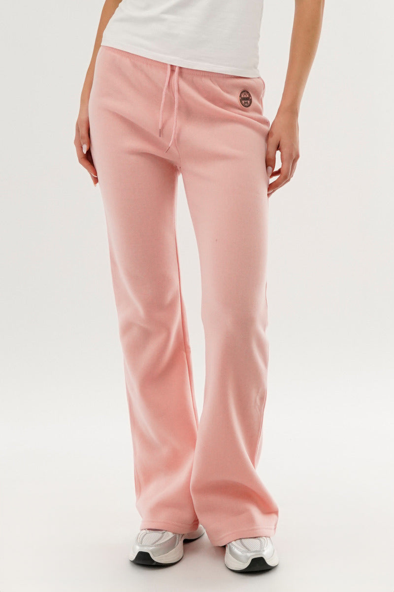 Fahrenheit Classic Wide Leg Sweatpants - Pink