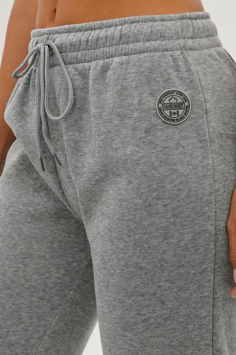 Pantalon de survêtement Fahrenheit à jambe large et cordon de serrage - Gris