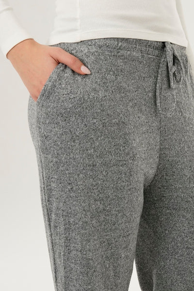International INC Company Wide Leg Knit Sweatpants - Grey - Womens Joggers & Sweatpants - Fairweather