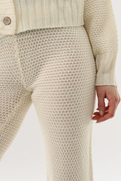 Runaway Bay Knit Joggers - Cream - Womens Joggers & Sweatpants - Fairweather