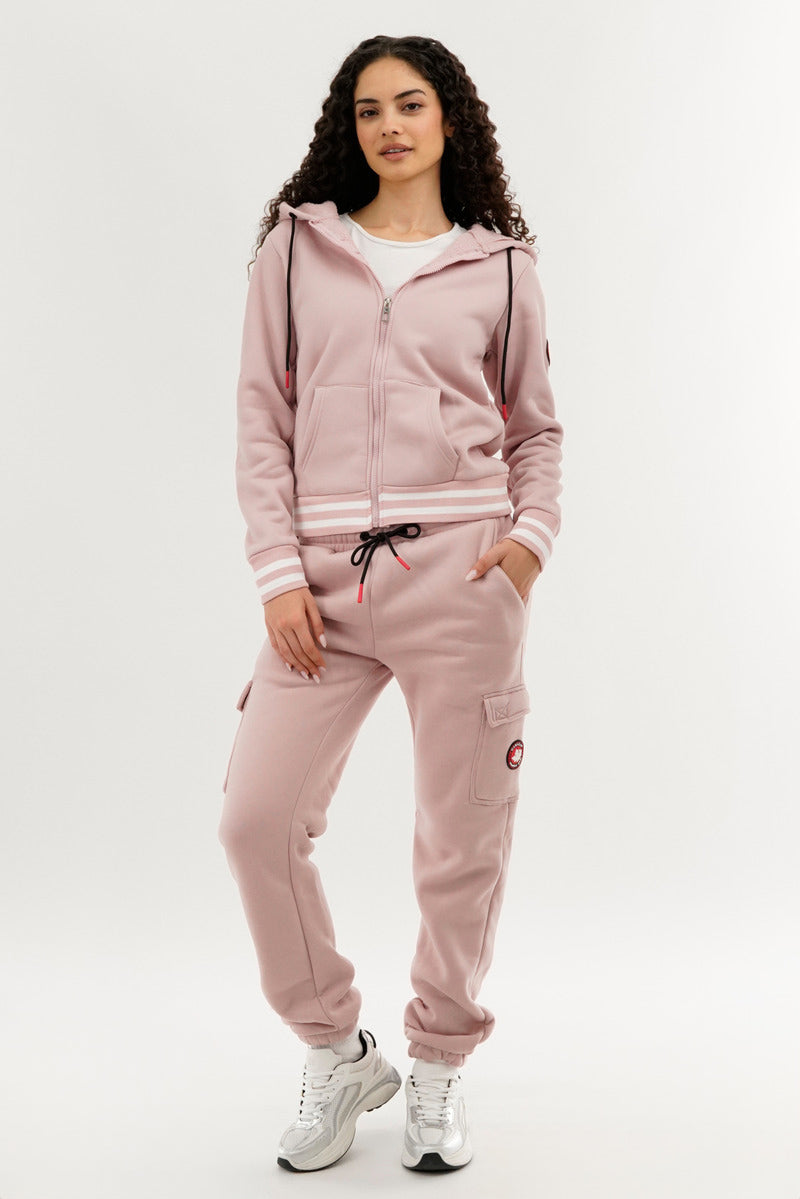 Canada Weather Gear Fleece Zip Up Hoodie - Pink - Womens Hoodies & Sweatshirts - Fairweather