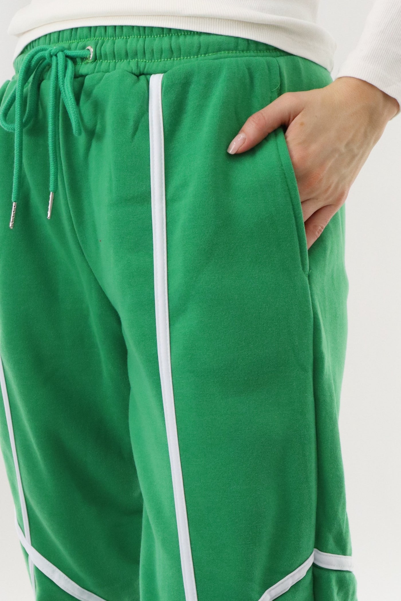 New Look Fleece Joggers - Green - Womens Joggers & Sweatpants - Fairweather