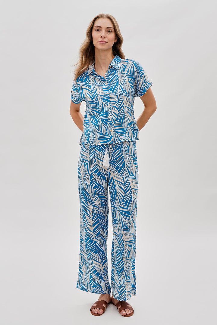 美品 L'Appartement Leaf Print Pants BELLADONNA PRINT PALAZZO PANTS – AKIRA