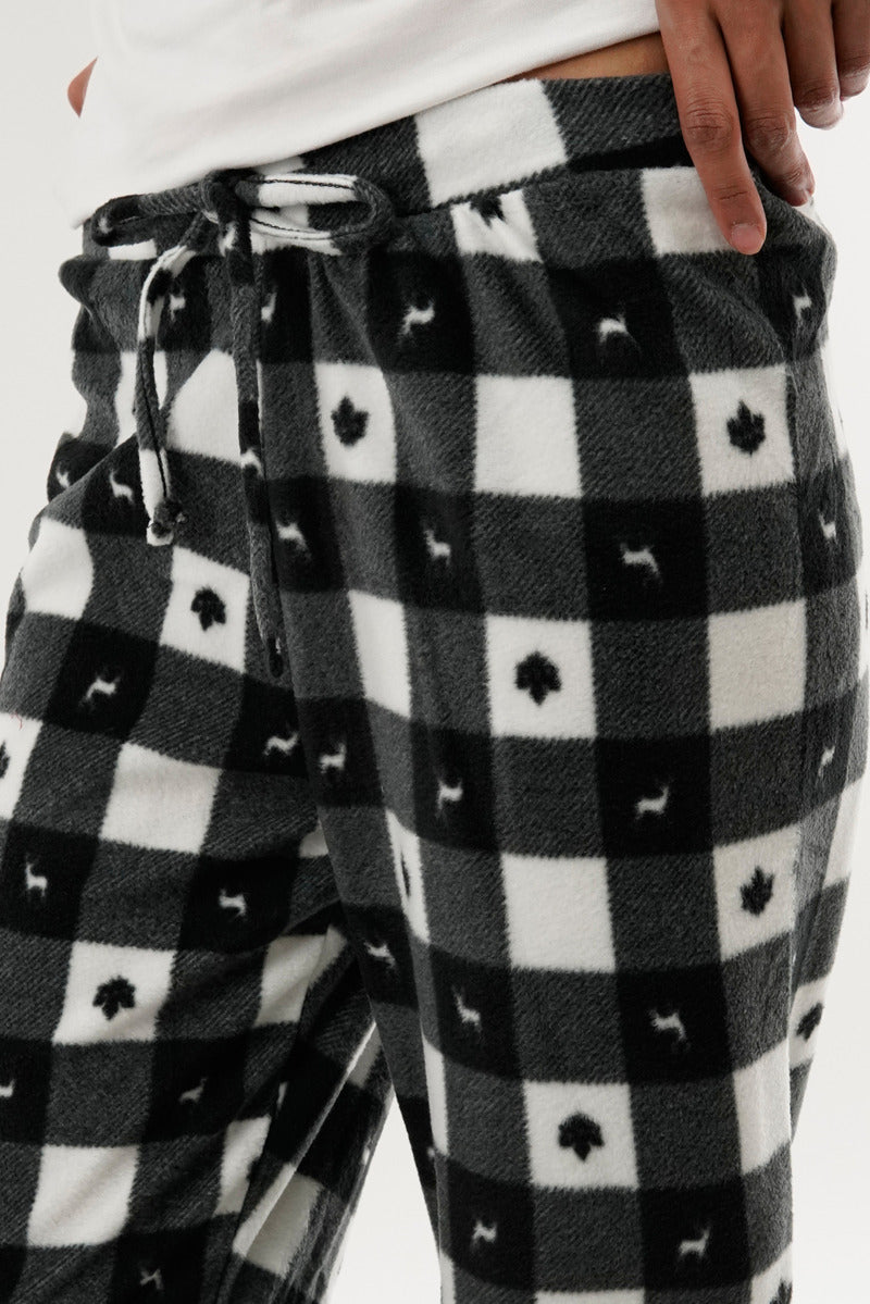 Canada Weather Gear Plaid Pajama Pants - Black - Womens Pajamas - Fairweather
