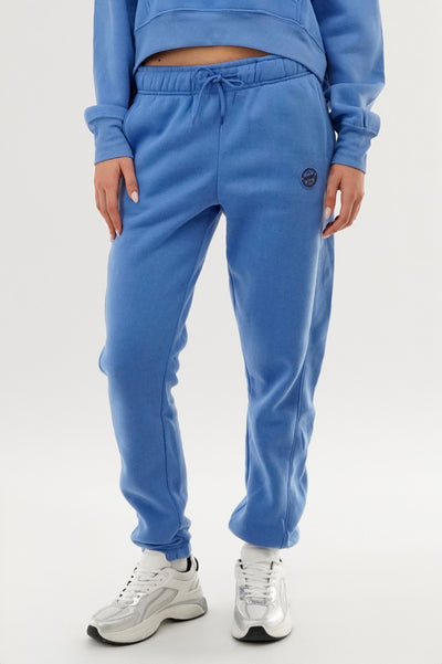 Fahrenheit Tie Waist Fleece Joggers - Blue - Womens Joggers & Sweatpants - Fairweather