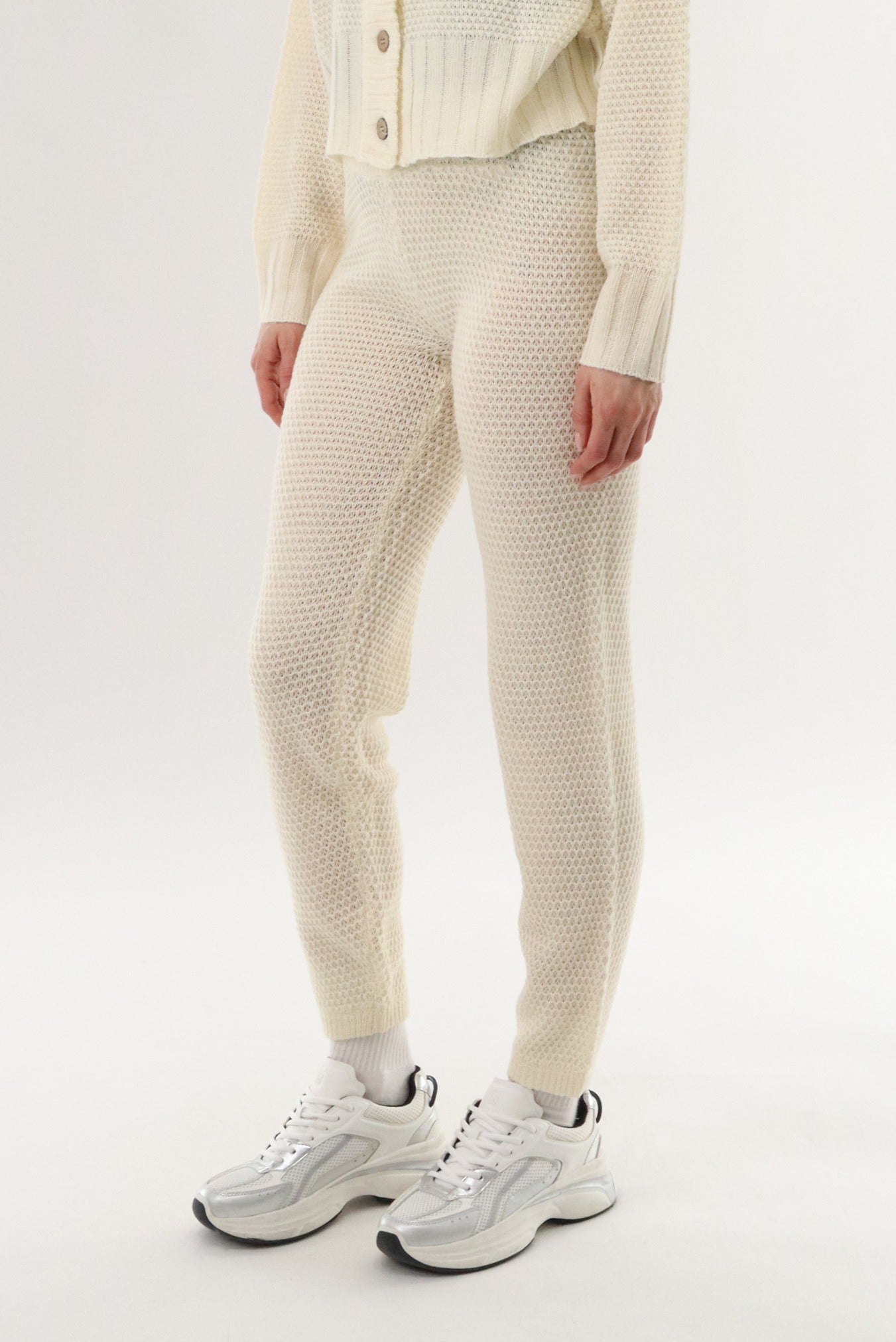 Runaway Bay Knit Joggers - Cream - Womens Joggers & Sweatpants - Fairweather