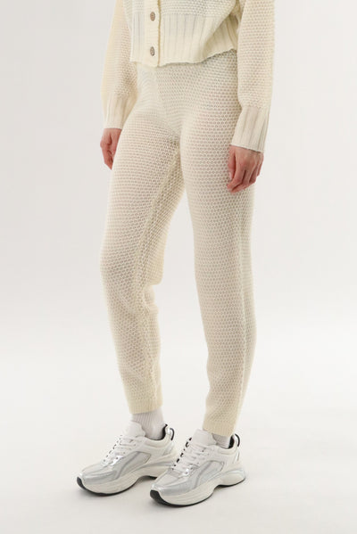 Runaway Bay Knit Joggers - Cream - Womens Joggers & Sweatpants - Fairweather