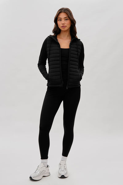 Super Triple Goose High Waisted Active Leggins - Black - Womens Leggings - Fairweather