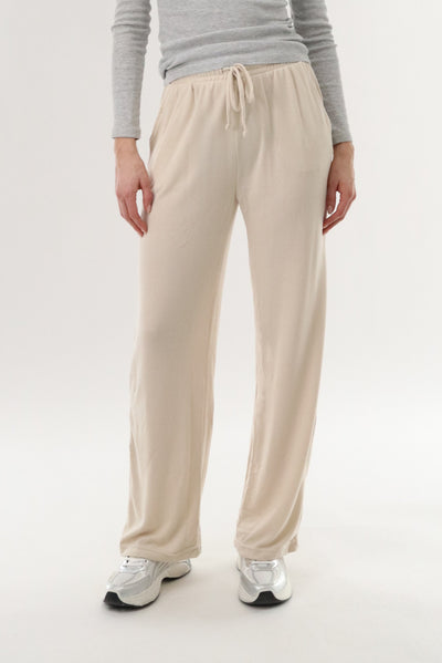 International INC Company Wide Leg Sweatpants - Cream - Womens Joggers & Sweatpants - Fairweather