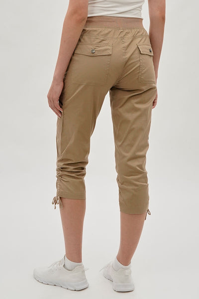 International INC Company Tie Waist Cargo Capris - Beige - Womens Shorts & Capris - Fairweather