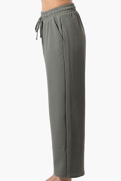 Runaway Bay Tie Waist Wide Leg Pants - Olive - Womens Pants - Fairweather