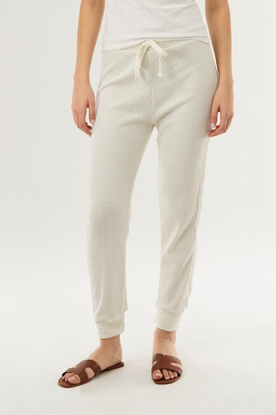 International INC Company Waffle Knit Joggers - Cream - Womens Joggers & Sweatpants - Fairweather