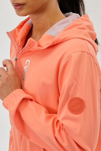 Canada Weather Gear Hooded Zip Up Lightweight Jacket - Coral - Womens Lightweight Jackets - Fairweather