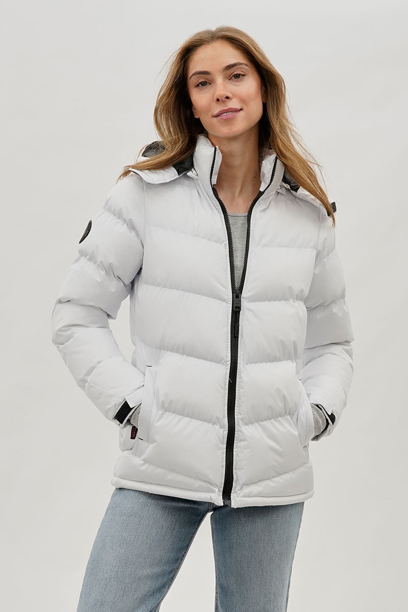 Blouson aviateur Canada Weather Gear Chevron - Blanc