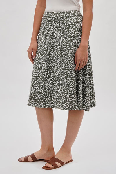 International INC Company Floral Fold Over Skirt - Olive - Womens Skirts - Fairweather